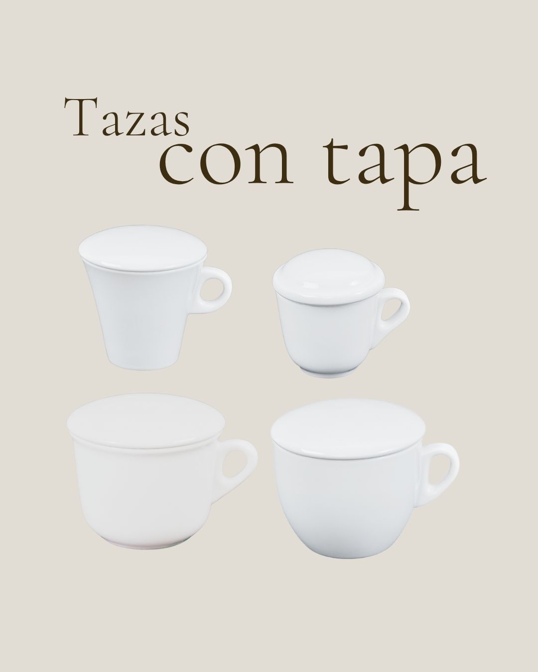 Tazas con Tapa